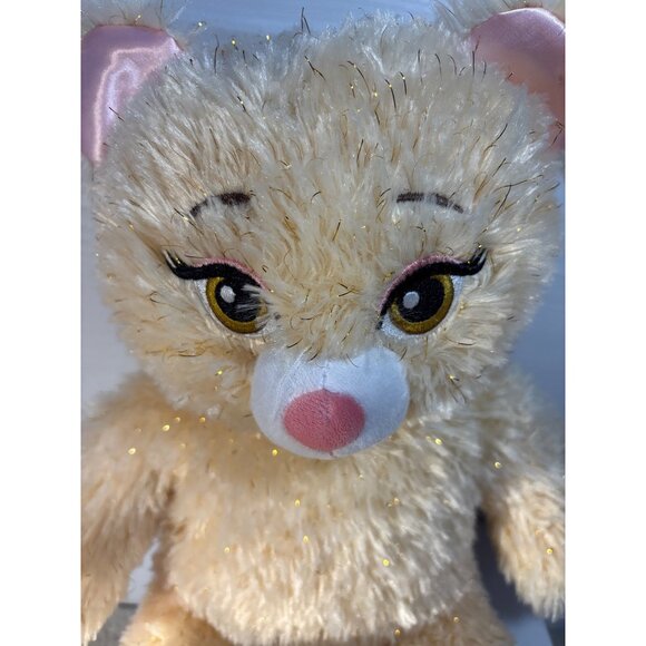 Build a Bear Belle Beauty & The Beast Plush Bear With Pink Satin Yellow Sparkle - Picture 4 of 8